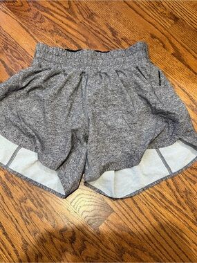 lululemon athletica Heather Gray Athletic Running Shorts